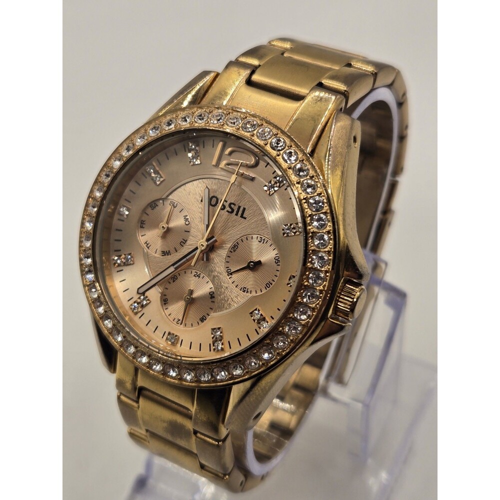 Fossil Riley Multi-Function Rose Gold-Plated Ladi… - image 4